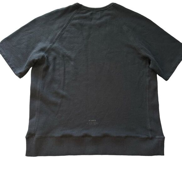 STAMPD men’s Short Sleeve Pullover Sweatshirt heavy knit crew black medium - Picture 4 of 11